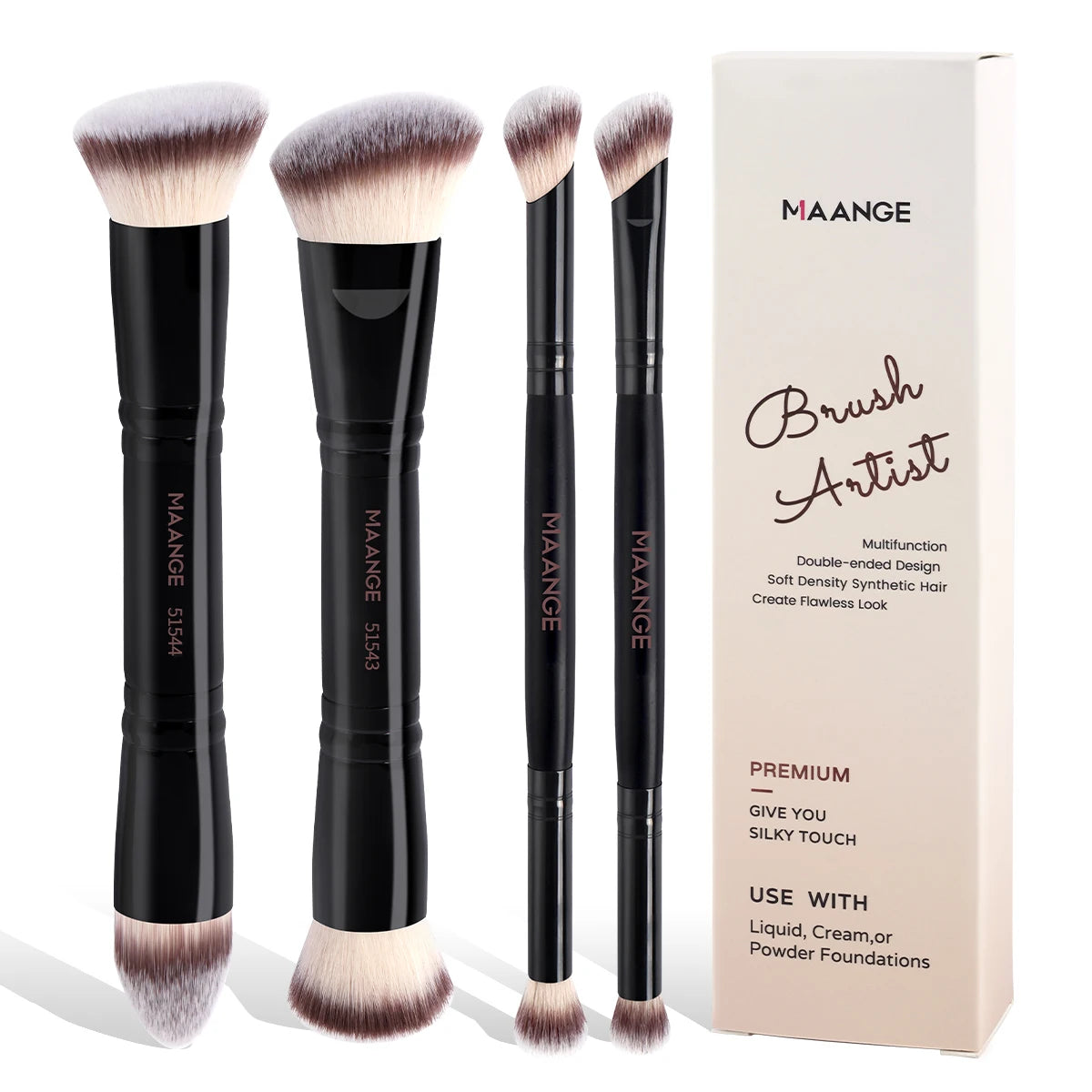 Essential 4-Piece Makeup Brush Set